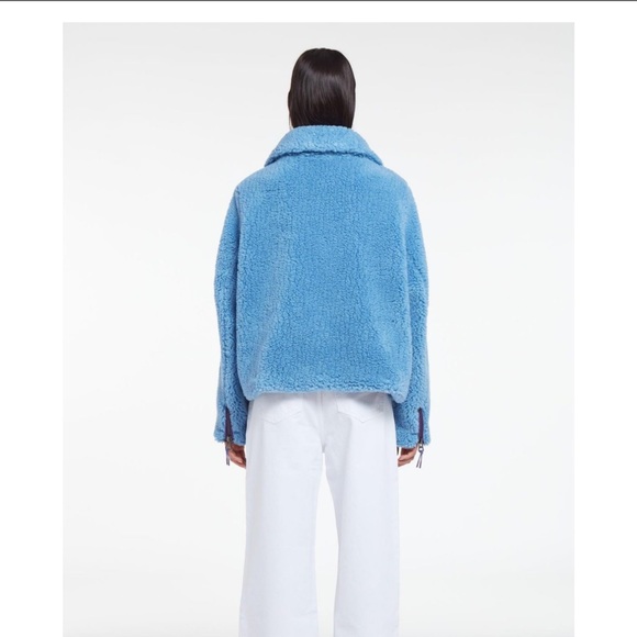 NWT Apparis Zip up fleece made in Plant Based Shearling. - Picture 4 of 10